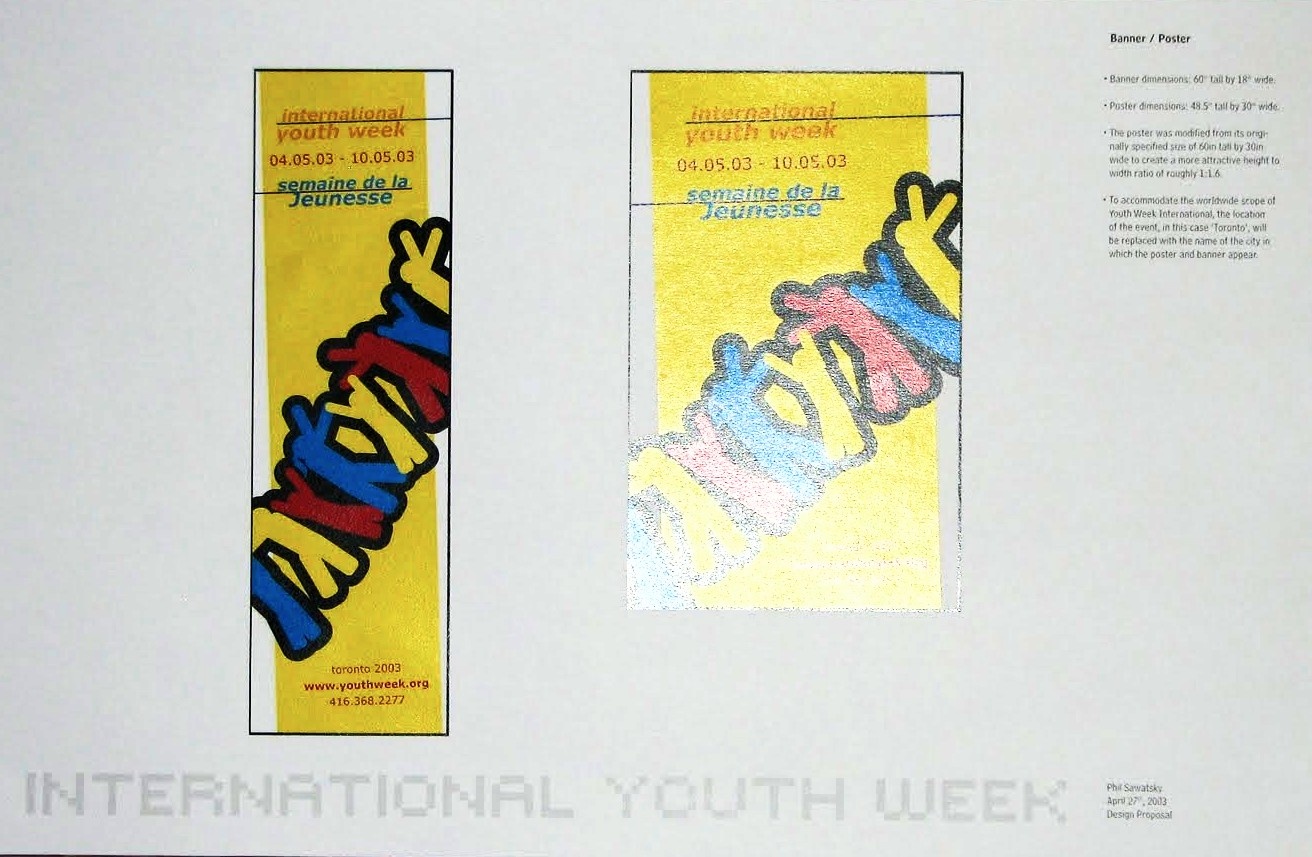 International Youth Week Envirnmental Signage Design for Seneca College