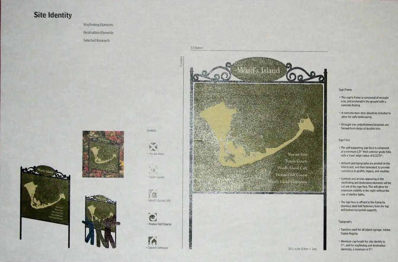 Tornto Island Signage Map